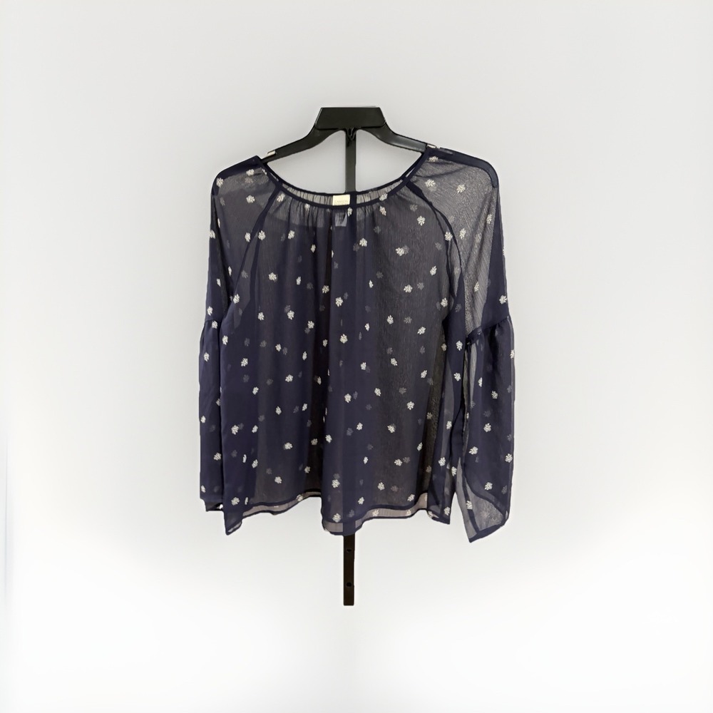 Canyon River Blues womens blouse shirt top black SHEER XL‎ NWOT NEW C91